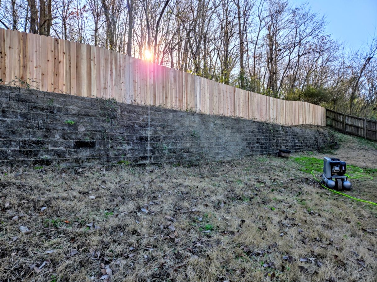 Fence Staining for Patriot Fence  in Oakland, TN