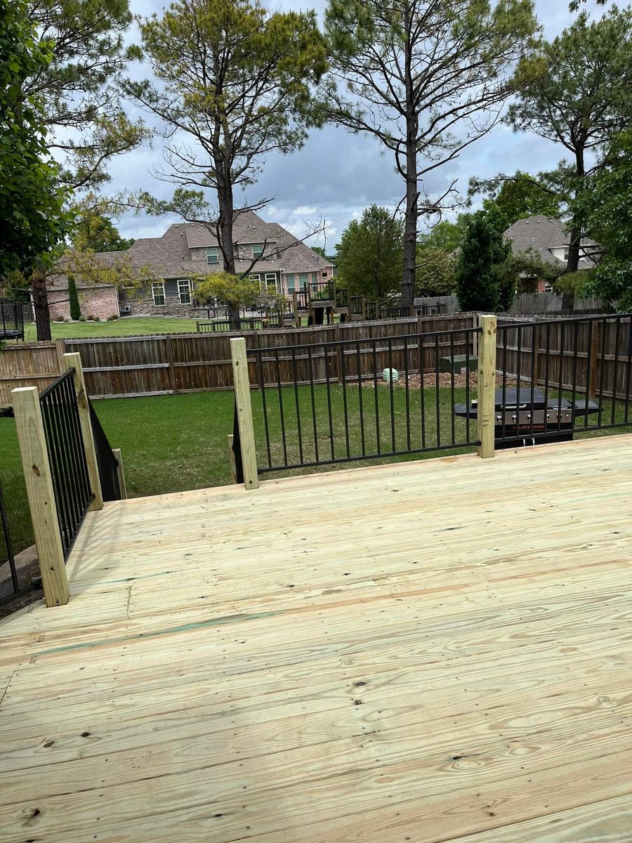 Deck & Patio Installation for Robbins Restorations in Bella Vista, AR