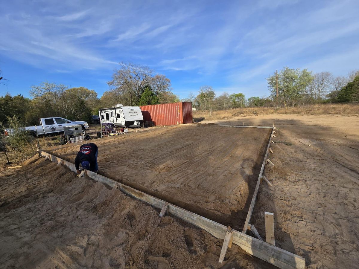 Patio Design & Installation for J&J Concrete in Scurry, TX