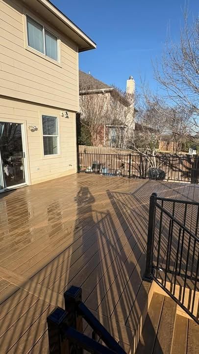 Deck and Patio Construction for ATX Outdoor Construction in Cedar Creek, TX