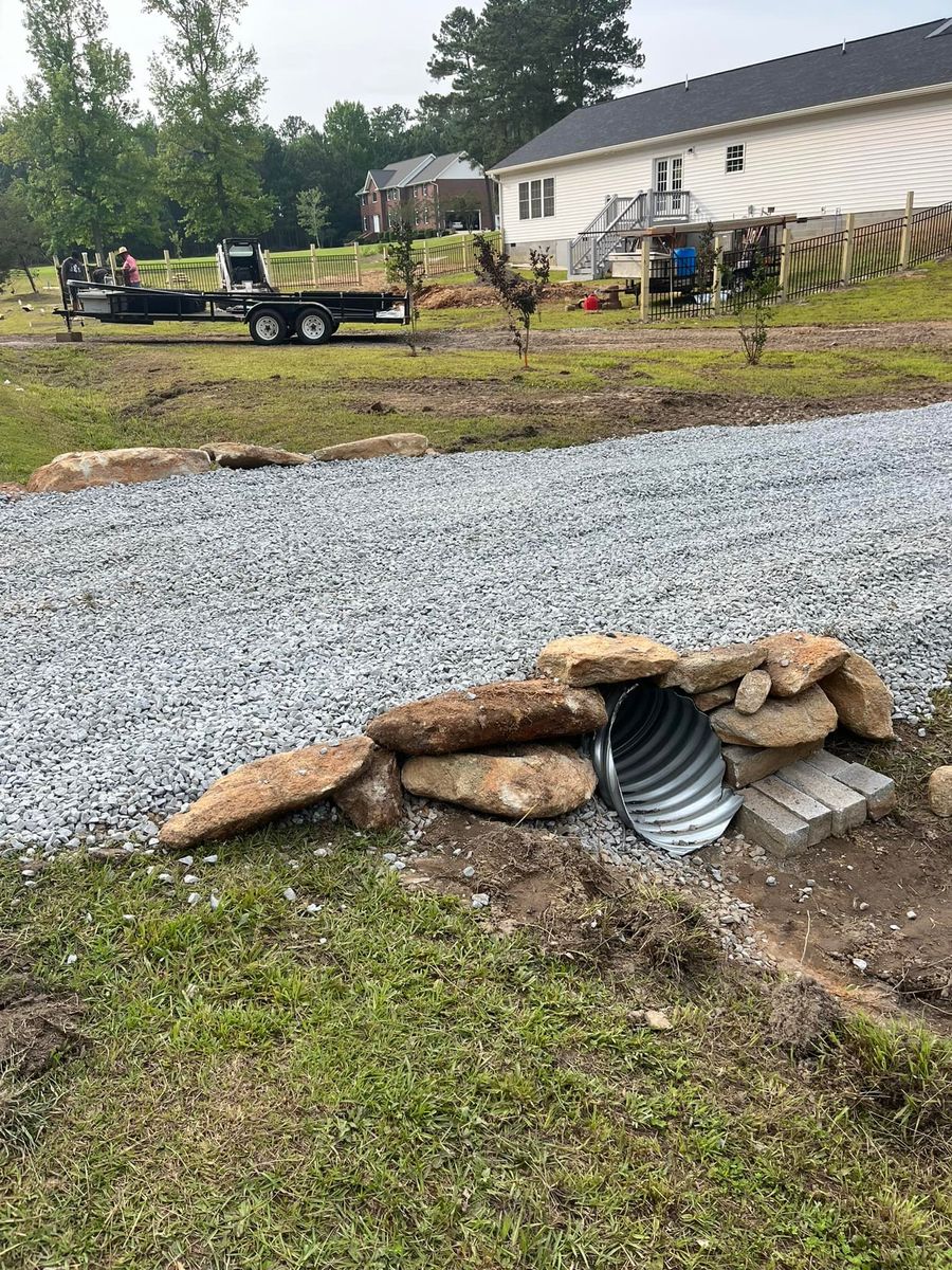 Land Grading for Finished Solutions Concrete LLC in Elberton, GA