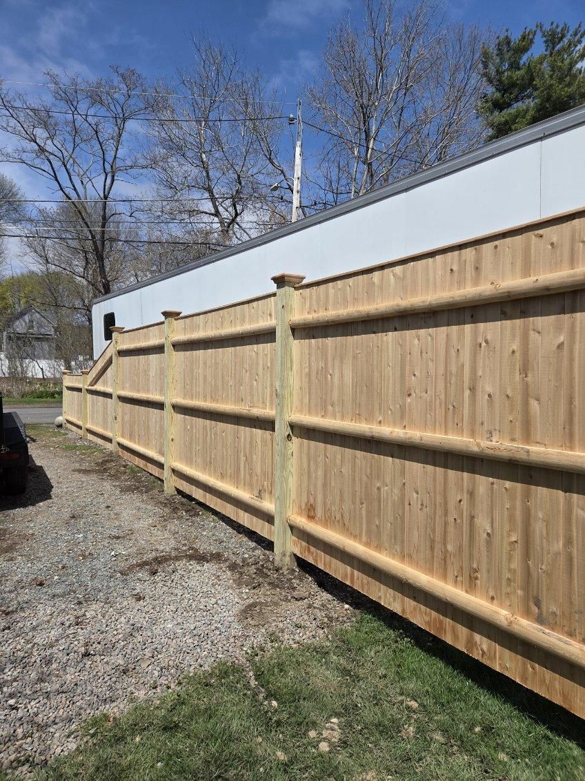 Wood Fencing Installation for Azorean Fence in Peabody, MA