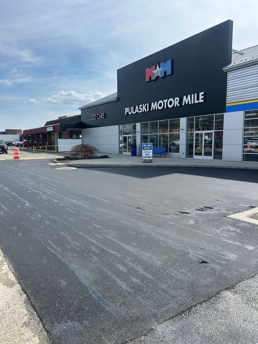 Sealcoating for James R Carter Paving in Roanoke, VA