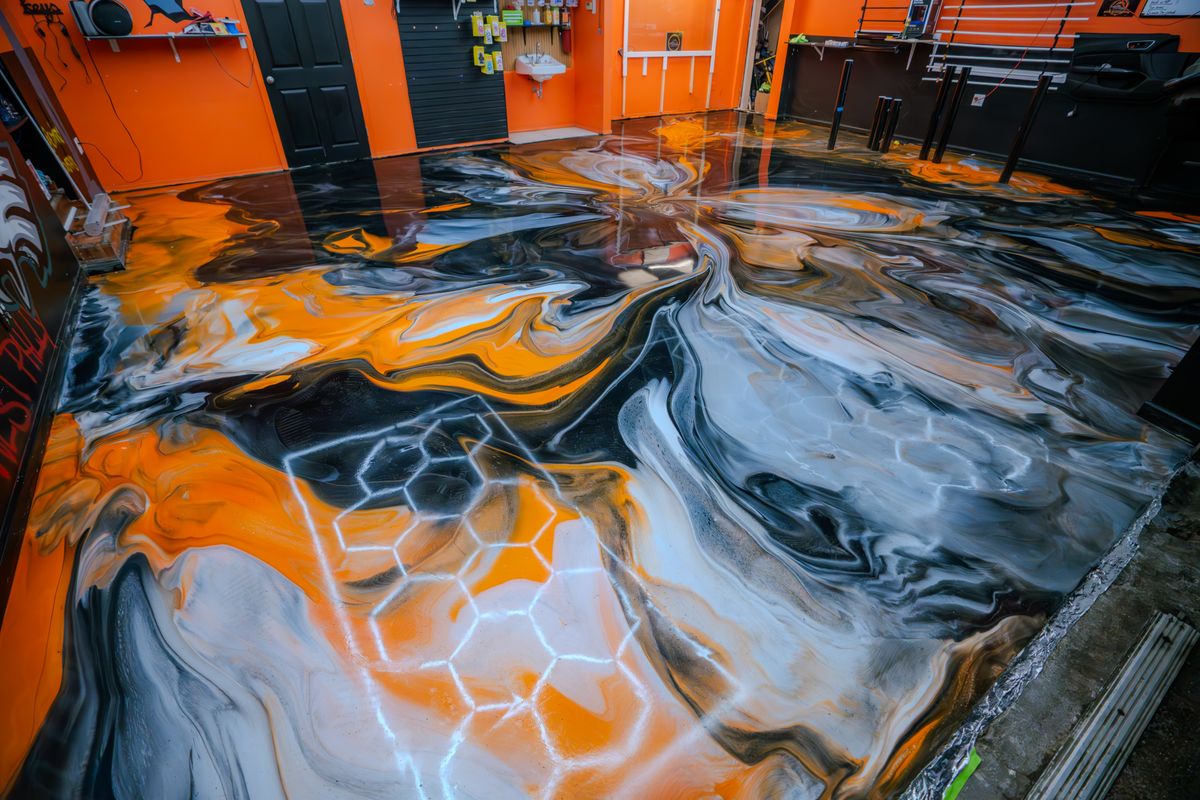 Metallic Floors for Lone Wolf Coatings in Philadelphia, PA