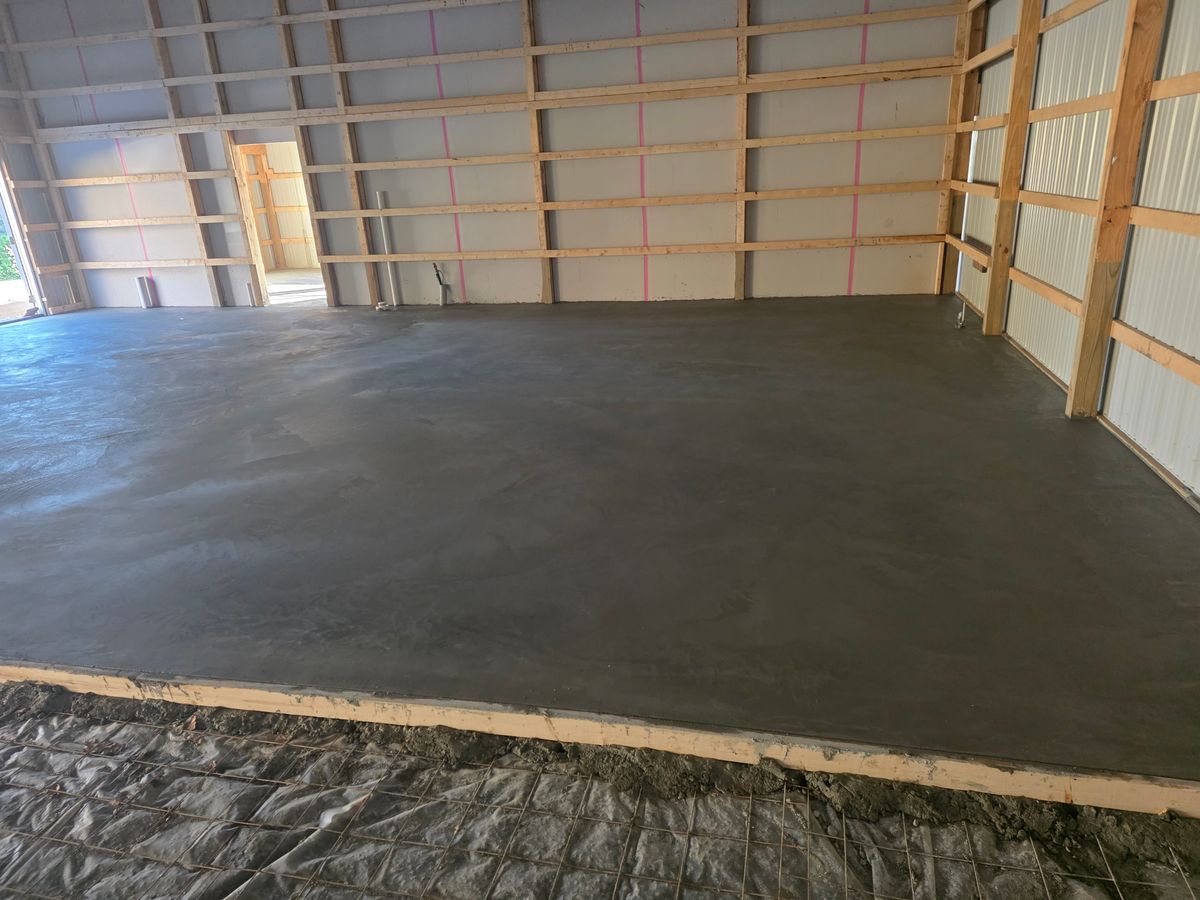 Concrete Slab Construction for C&T Concrete in Frederick, MD