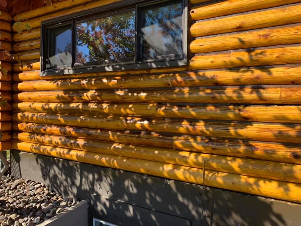 Staining for True Blue Logworks LLC in Corvallis, MT