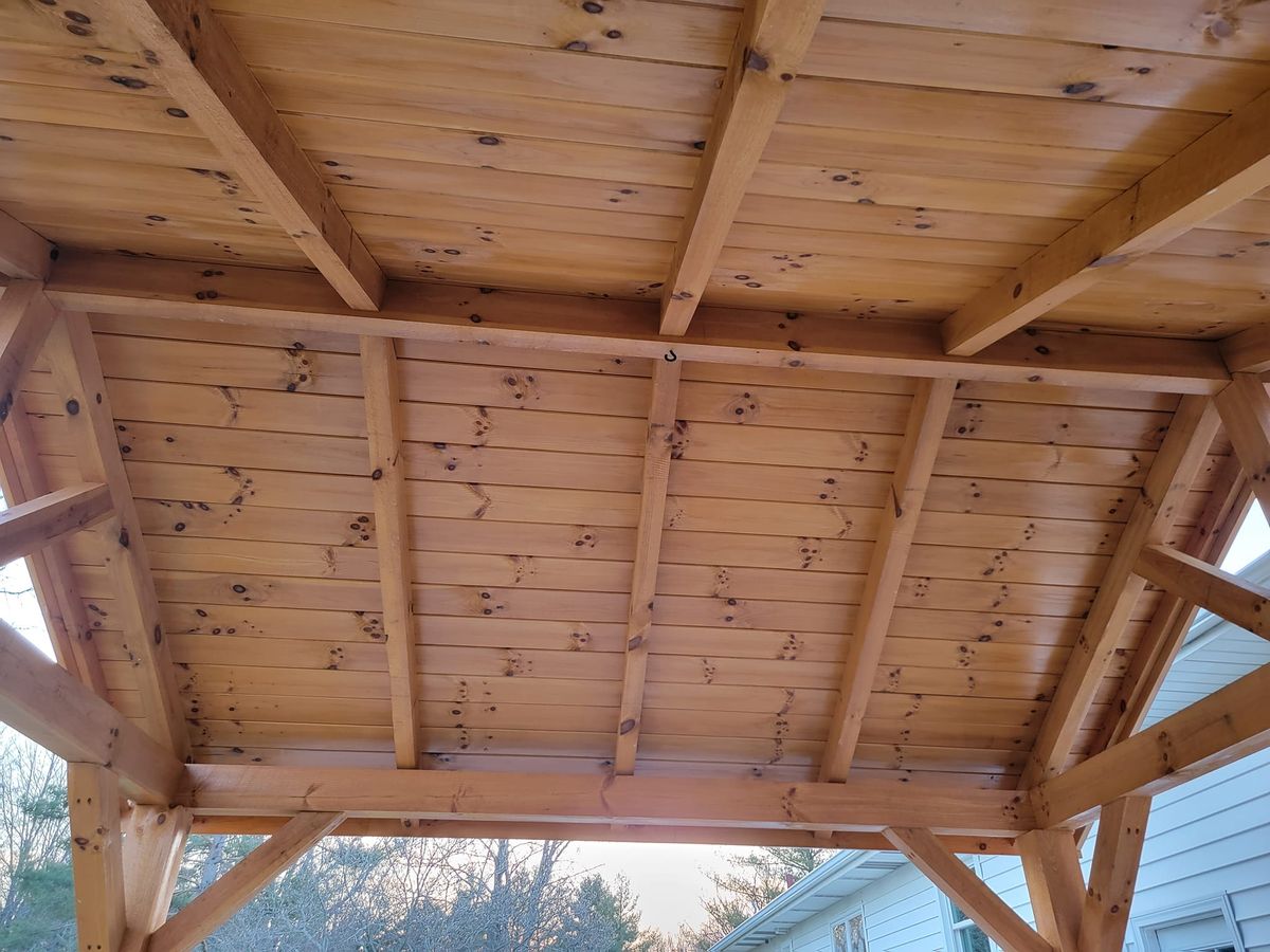 Carpentry for NEO Timber Pavilions in Richfield, OH