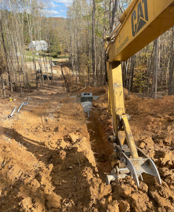 Excavation & Electrical trenching for JW Johnson Construction in Linden, TN