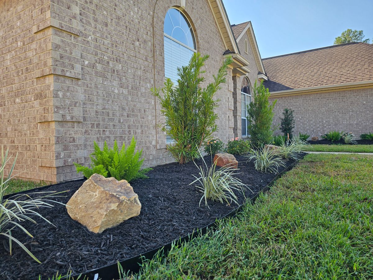 Mulch Installation for Bruno's Professional Lawn's & Landscape in Beaumont, TX
