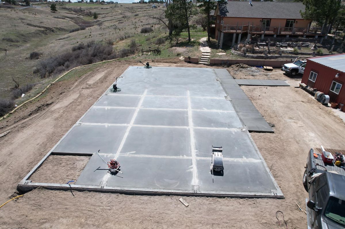 Stamped Concrete Installation for Dittus Construction in Loveland, CO