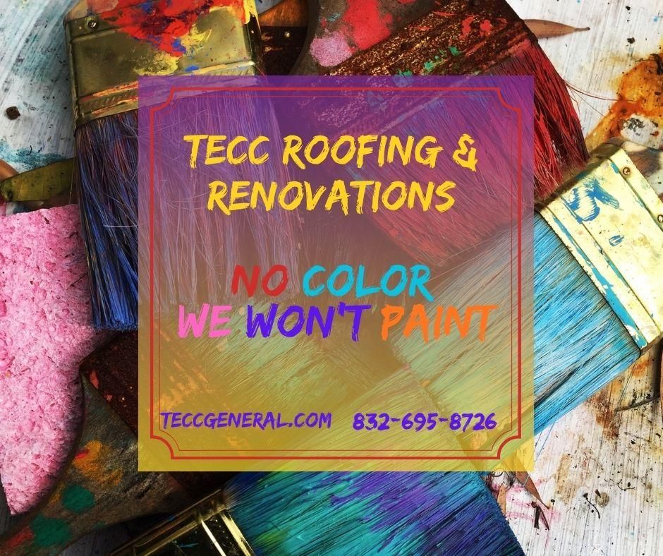 Painting for TECC Roofing & Renovations in Harris County, TX