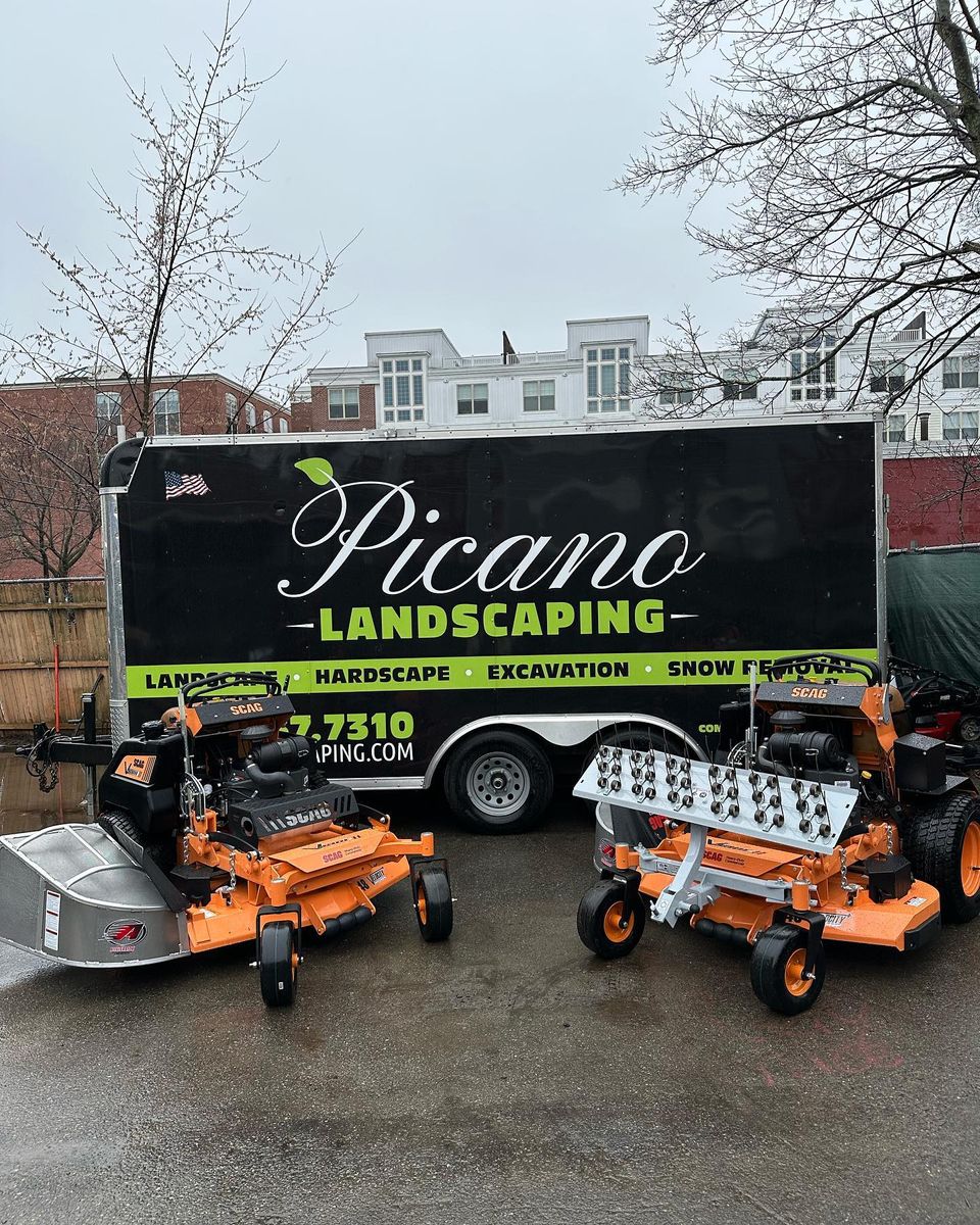 Retaining Wall Construction for Picano Landscaping in Reading, MA