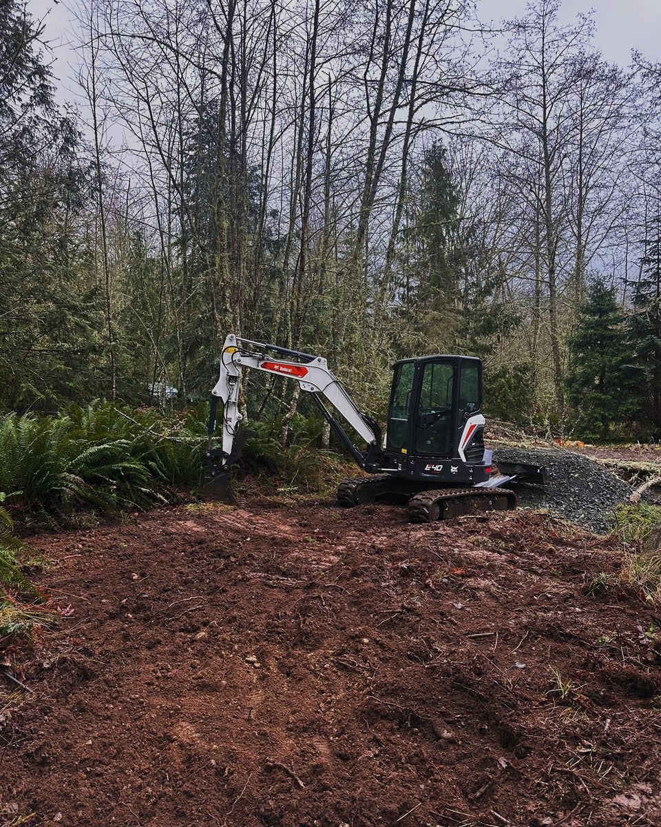 Leveling for Alpine Earthworks in Sequim, WA