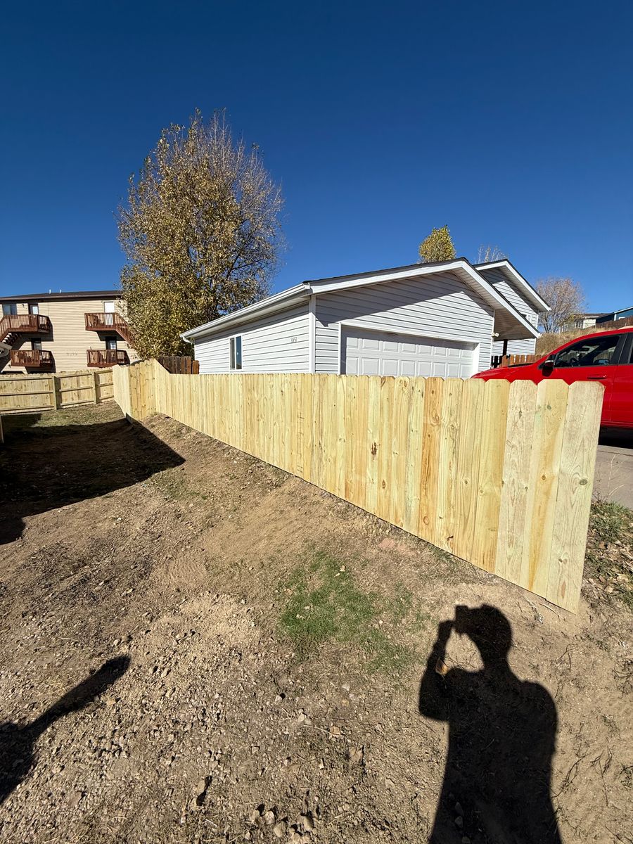Fence Installation for DS Industries in Gillette, WY