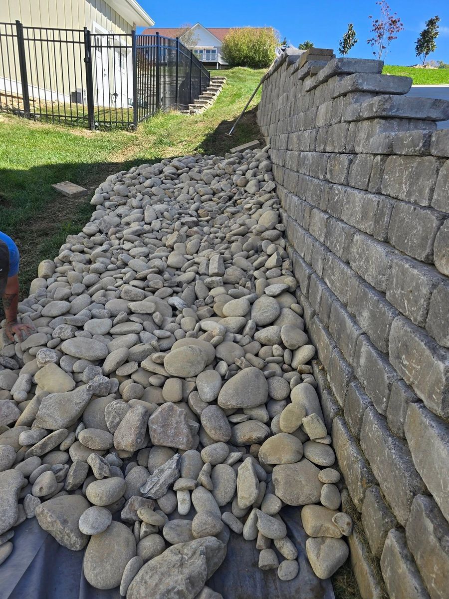 Hardscaping for Williams Lawn and Land in Sharps Chapel, TN