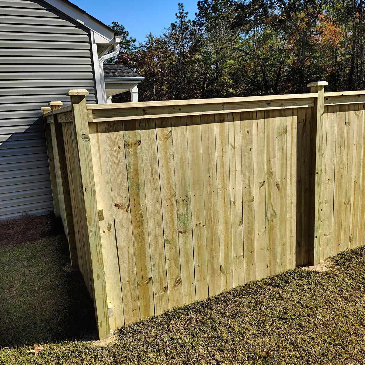 Fence Installation for JB Nealy Fence in Elgin, SC