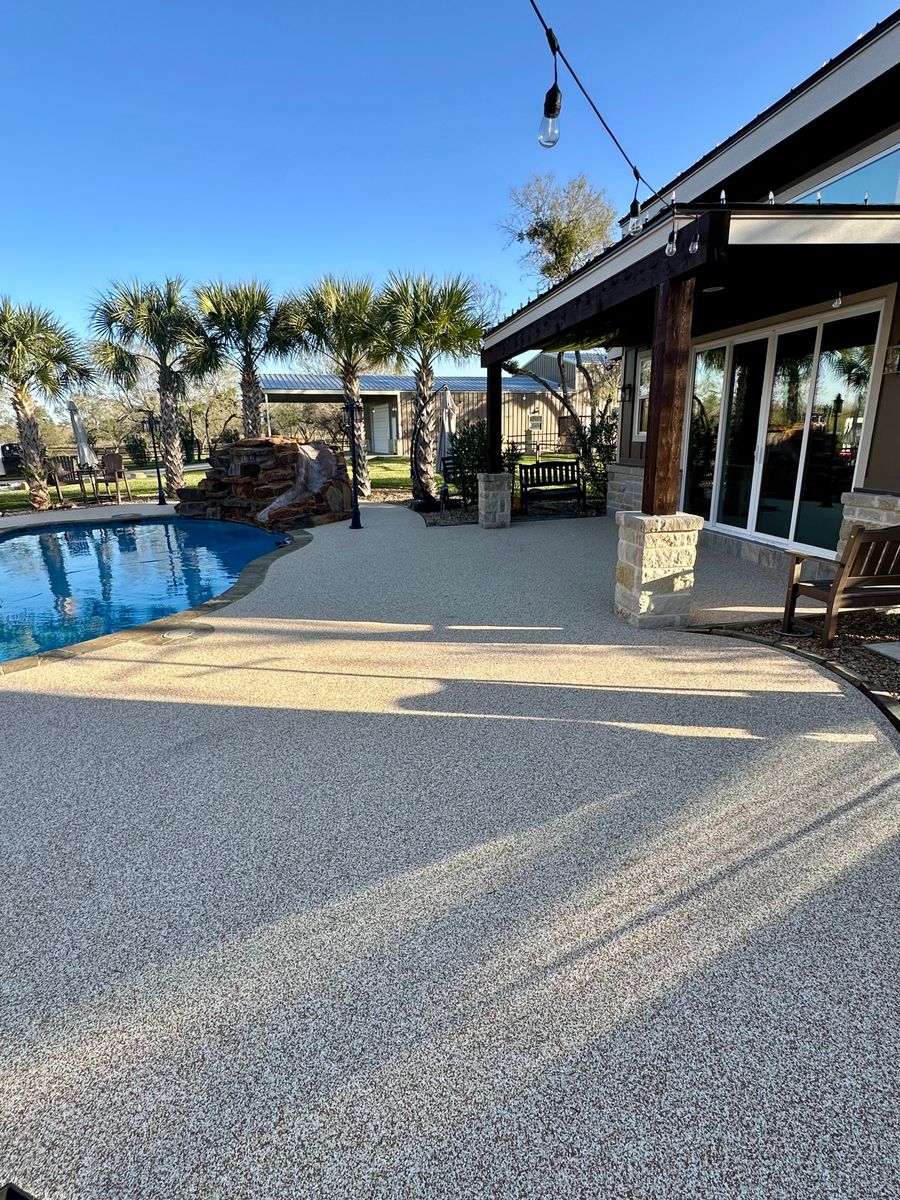 “Tex Stone” Resin Bound Overlay for TEX STONE Resin & Epoxy Coatings in Schertz, TX