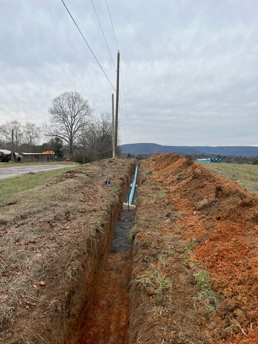 Sewer & Water mains/lines for J.P Landscaping and excavation in Chattanooga, TN