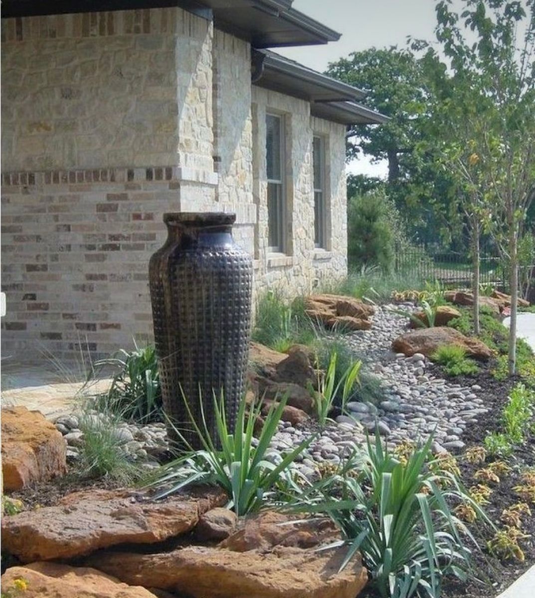 Landscape Lighting, Custom Flowerbed Design for Kings Outdoor in Amarillo, TX