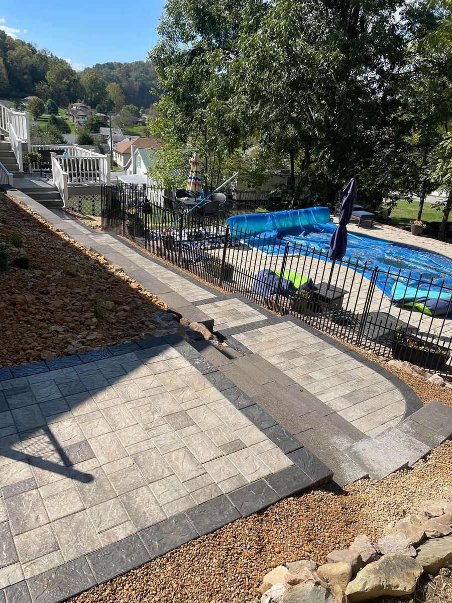 Hardscape Cleaning for Simmons Brothers Investments in Pounding Mill, VA