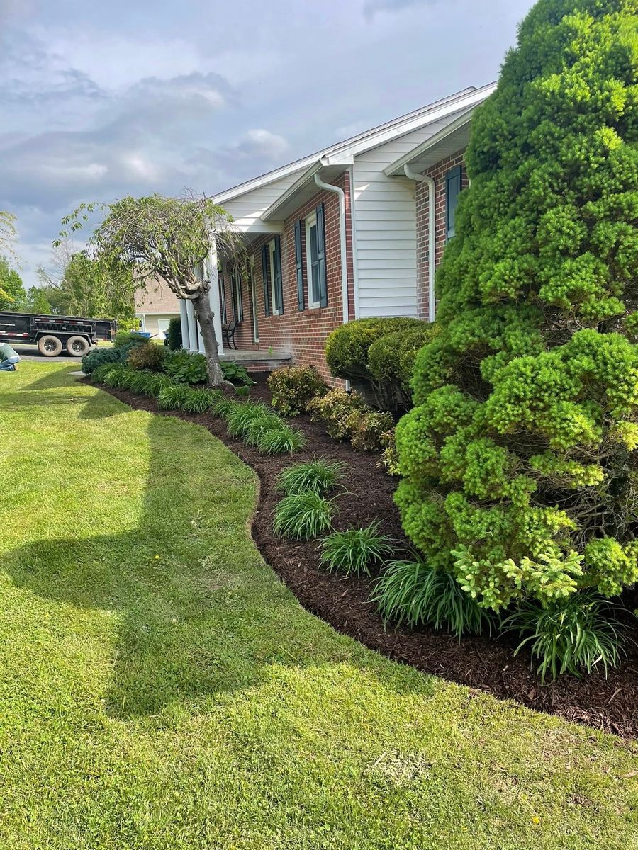 Landscape Design & Install for Simmons Brothers Investments in Pounding Mill, VA