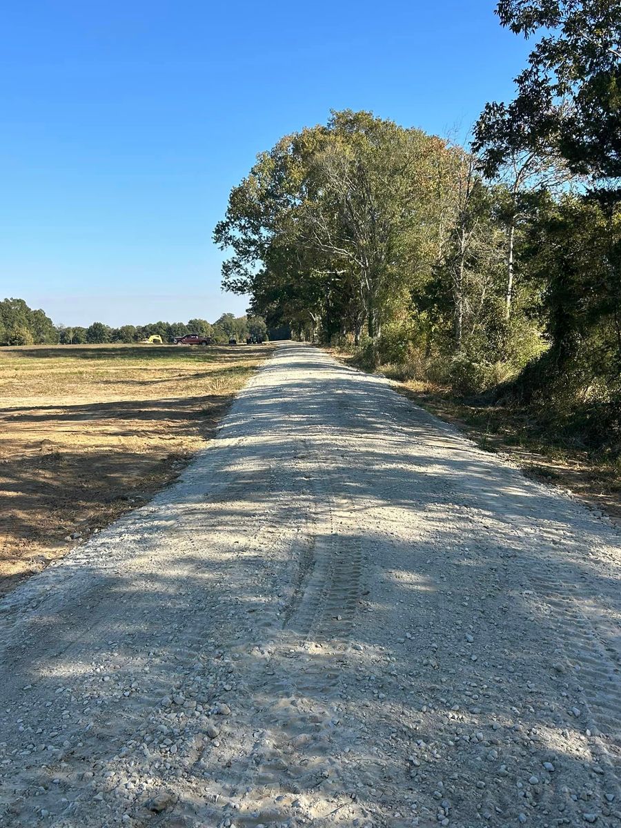 Limestone & Concrete Wash Installation for Lambert Equipment Services in Hessmer, LA