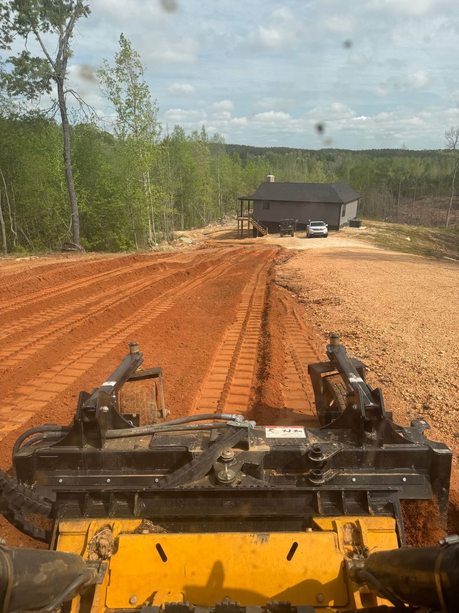 Grading for Simmons land works in Sardis,, TN