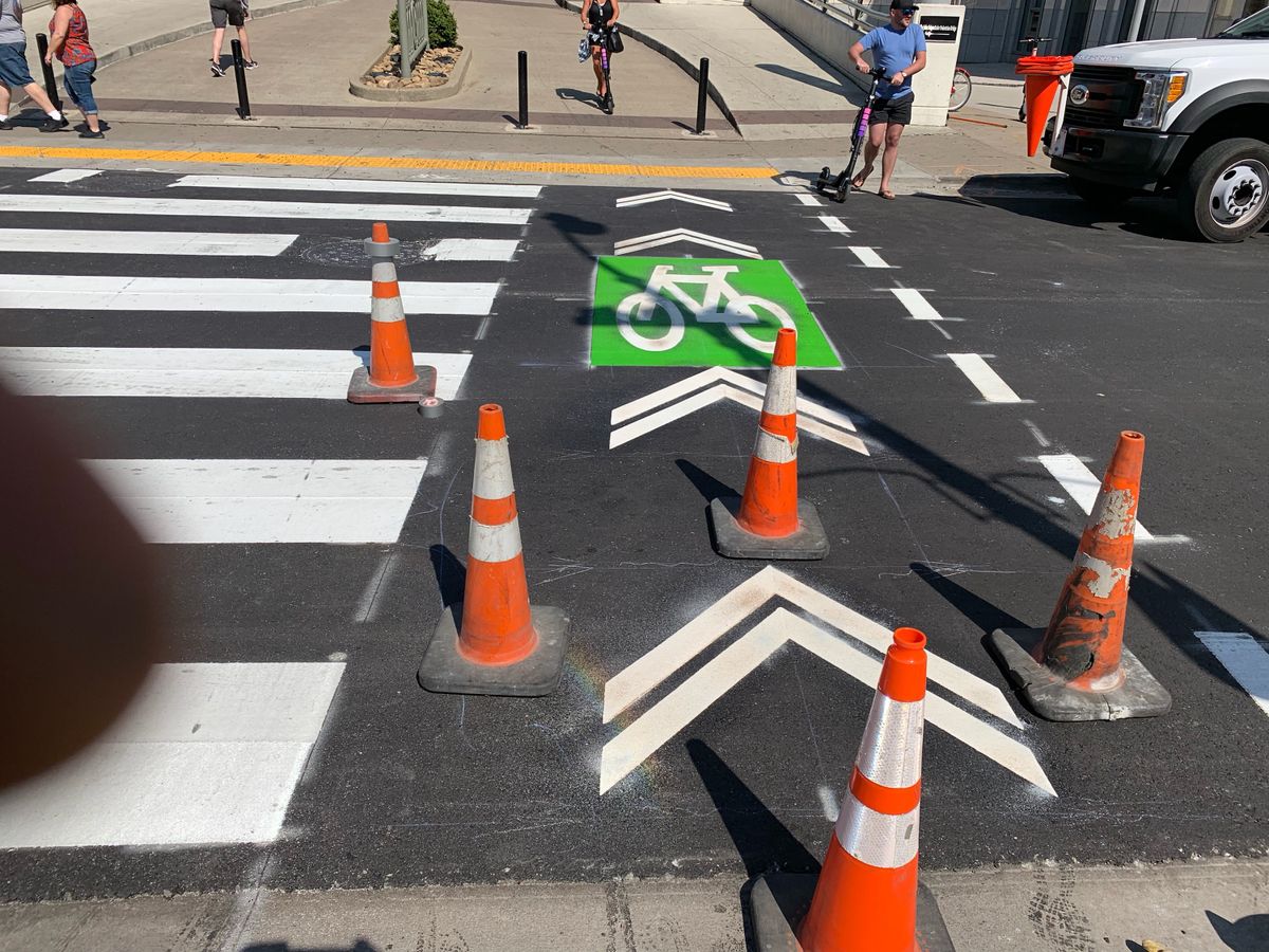 Road Striping for RDH Contracting in Goodlettsville, TN