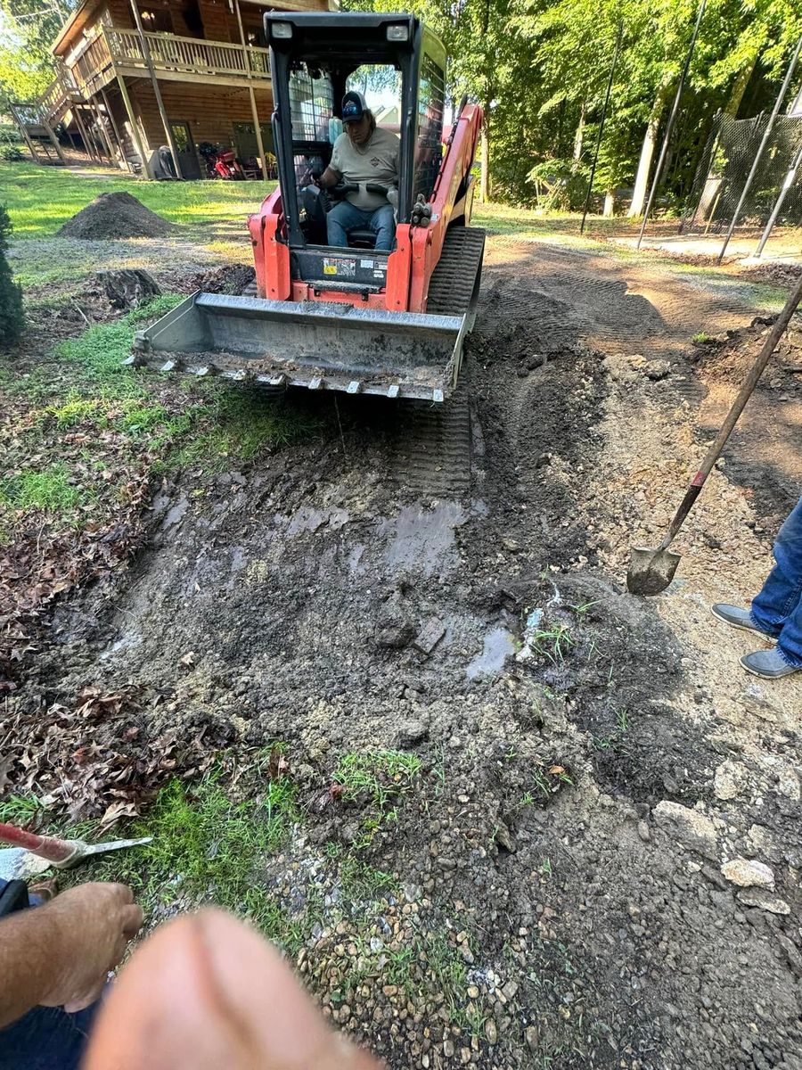 Foundation Digging for Hann Land Development in Lindale, GA