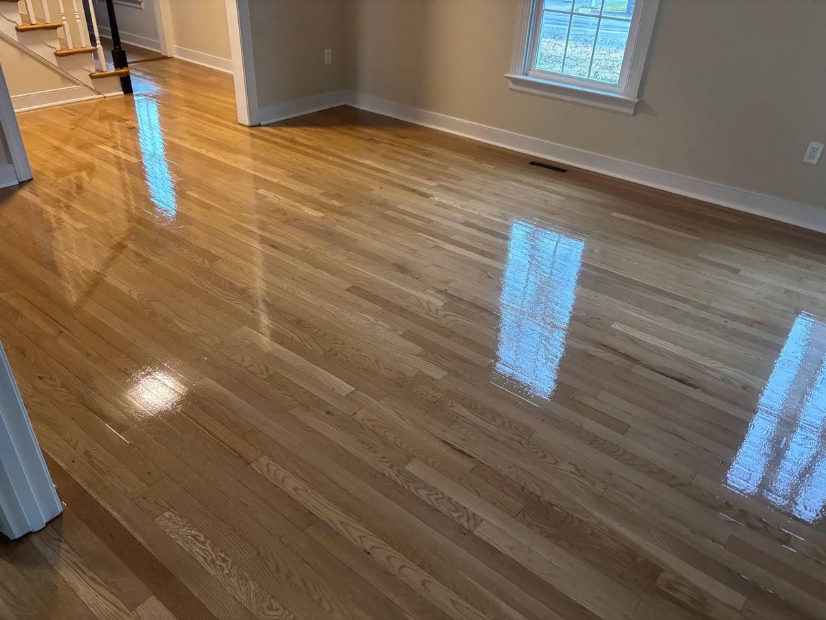 Refinishing hardwood flooring for Jason Tench Flooring LLC in Richmond, VA