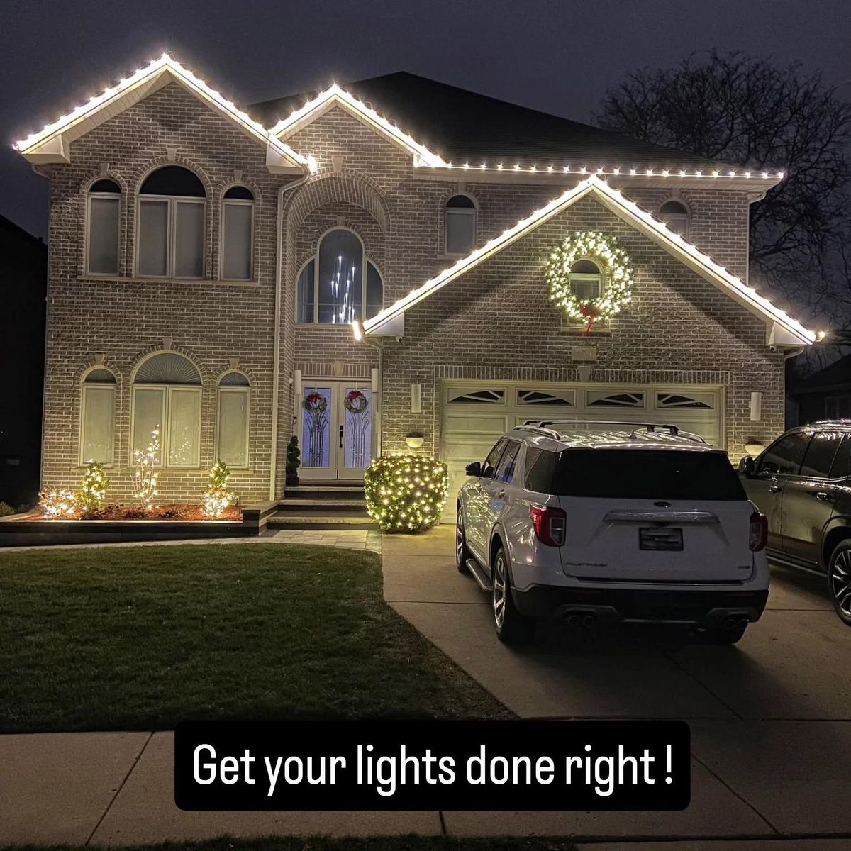 Holiday Lighting for Fence Medic in Arlington Heights, IL