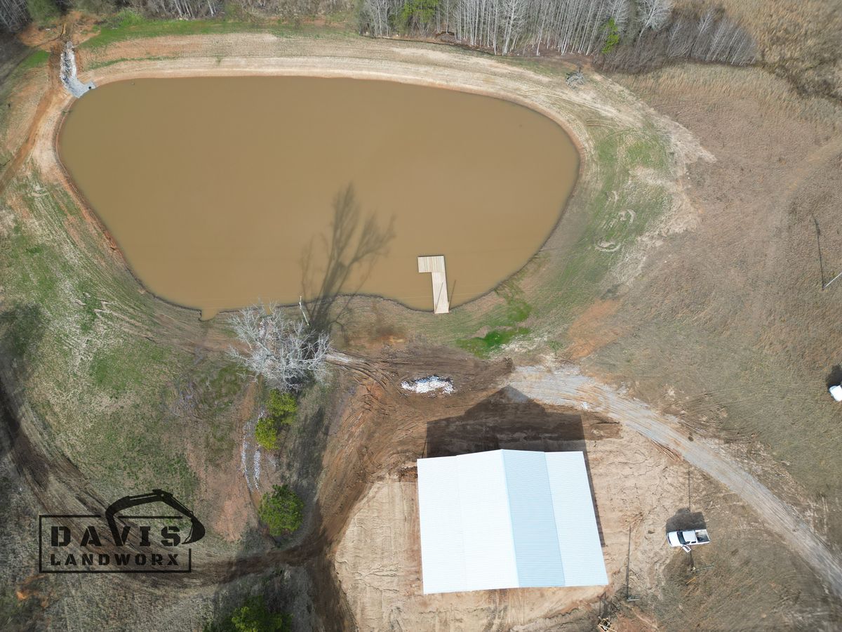 Pond Construction / Repairs for Davis Landworx in Clanton,  AL