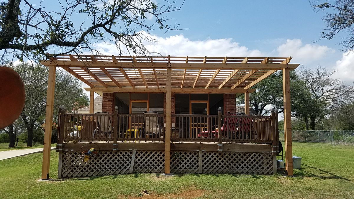 Deck & Patio Installation for Trinity General Contracting in Huntsville, TX