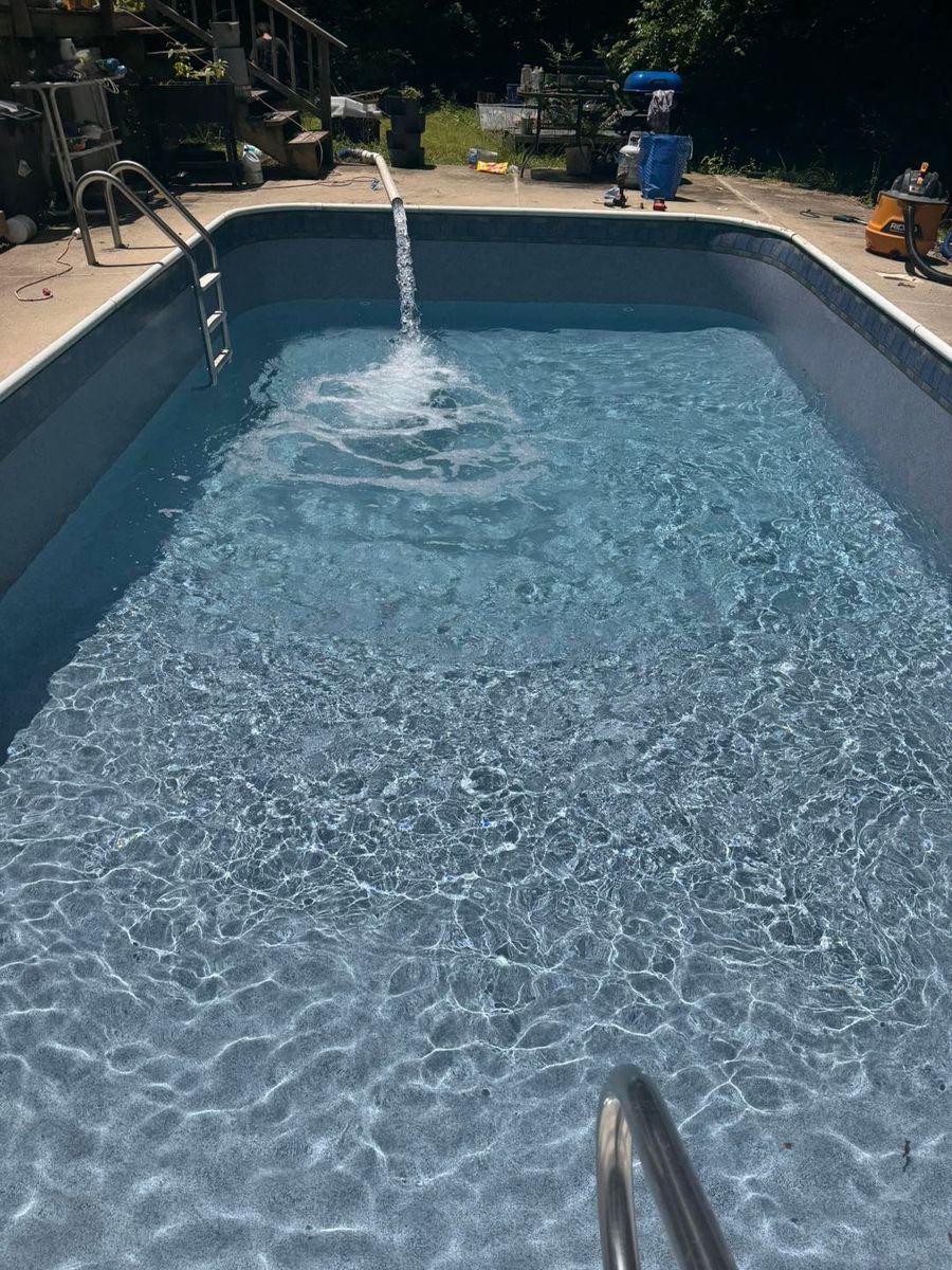 Remodel / Fill In deep End / Steps for Passmore Construction LLC in Dallas, NC