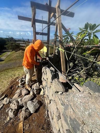 Rock Walls for Savou Landscape & Masonry LLC  in Maui, HI