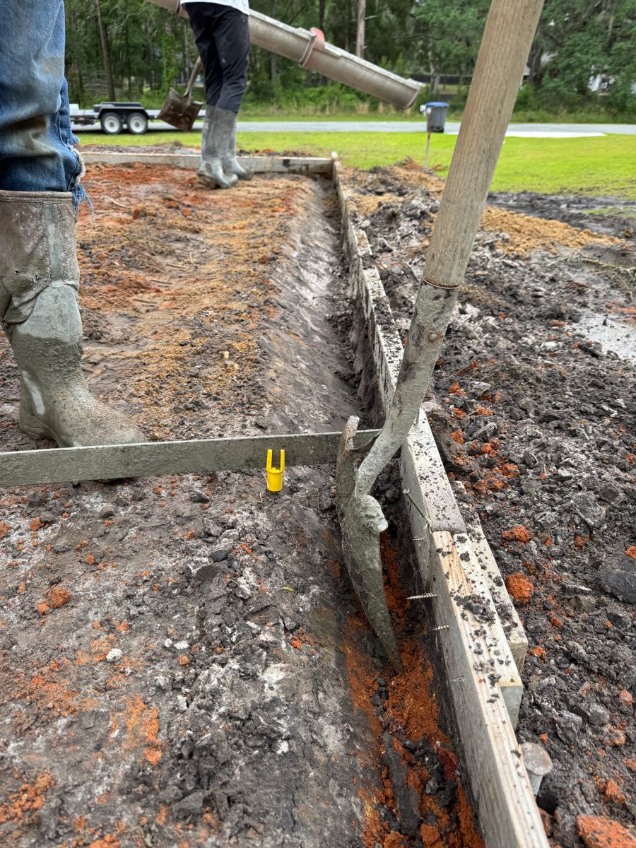 Concrete Slab Construction for Cameron Enterprises in Live Oak, FL