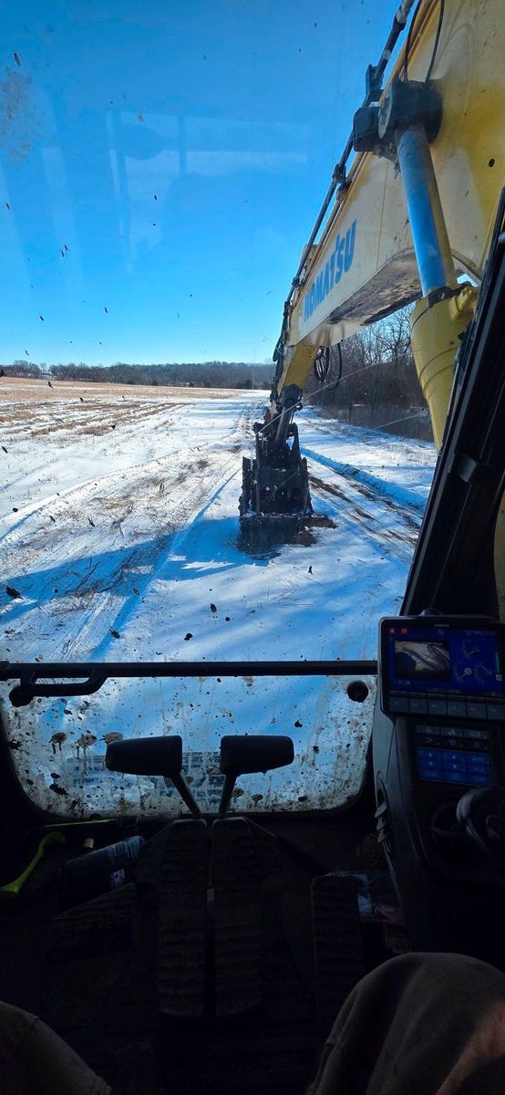 Trenching for Kelly’s Excavating and Dirt Work in Grain Valley, MO