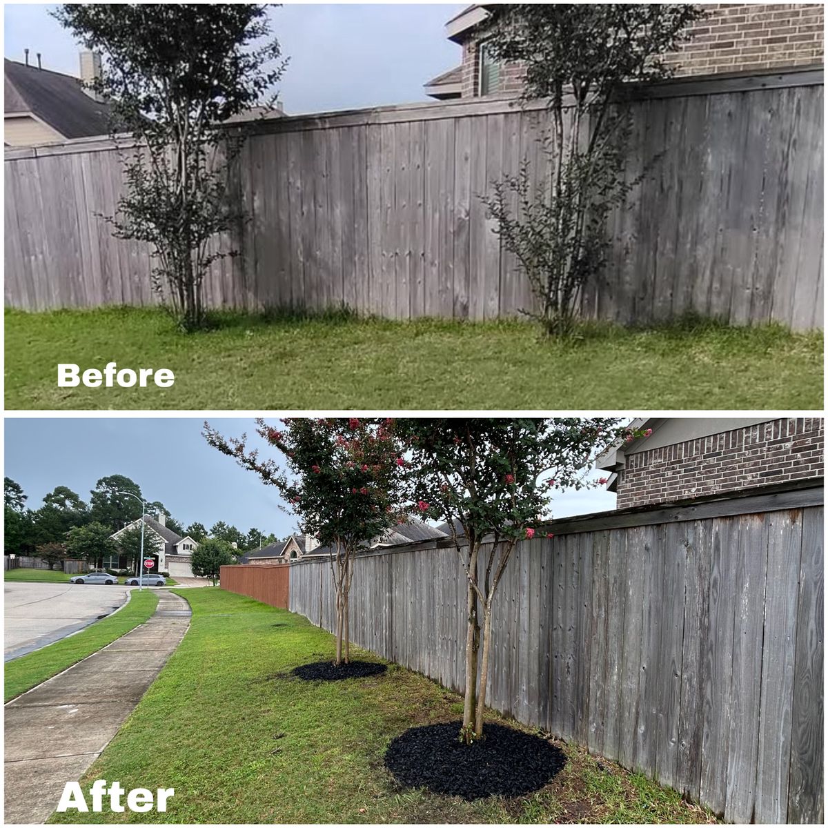 Mulch Installation for Faith LEC Services LLC in Houston, TX