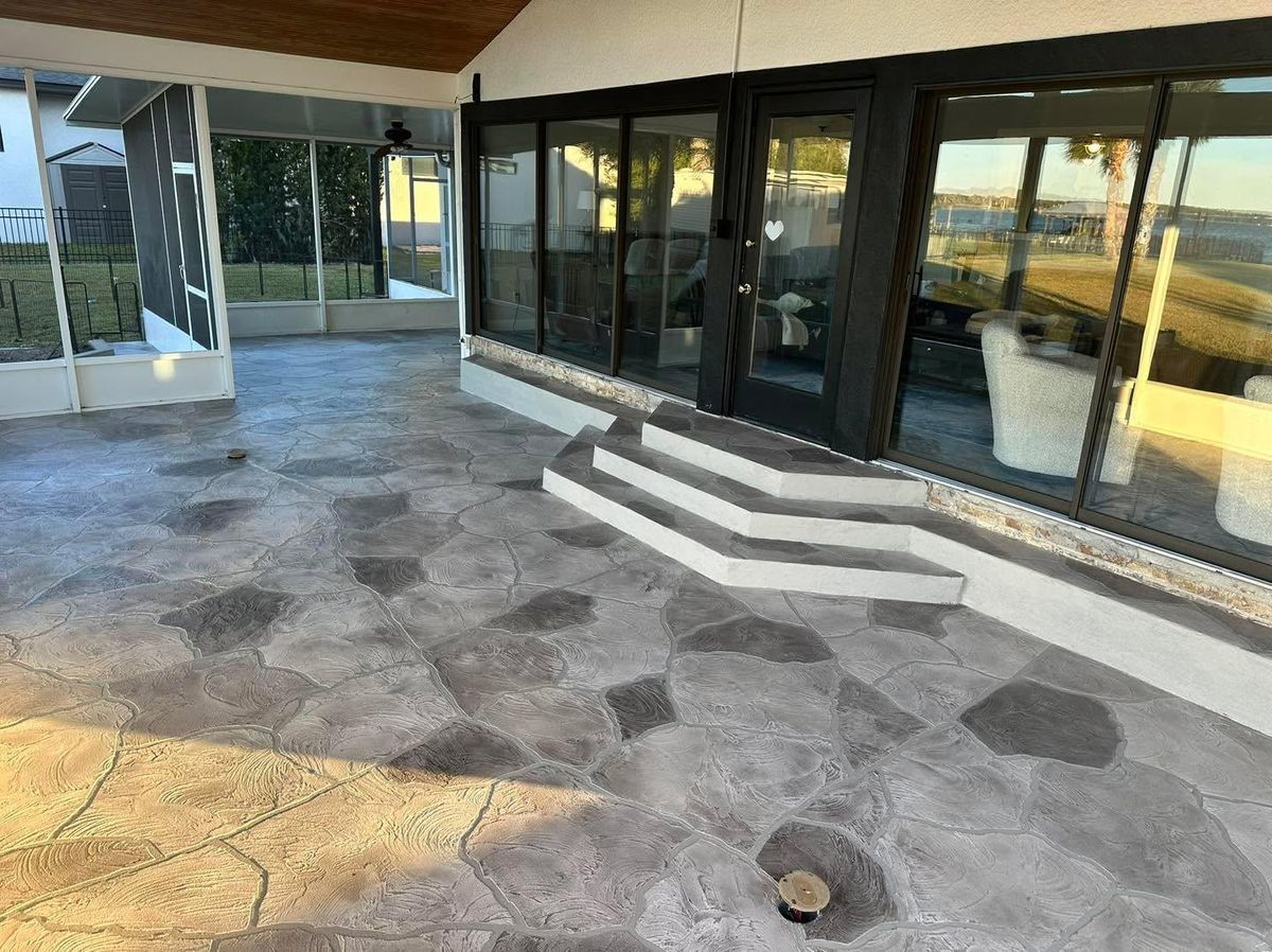 Decorative Concrete Overlays for Absolute Grey's LLC in Kissimmee, FL