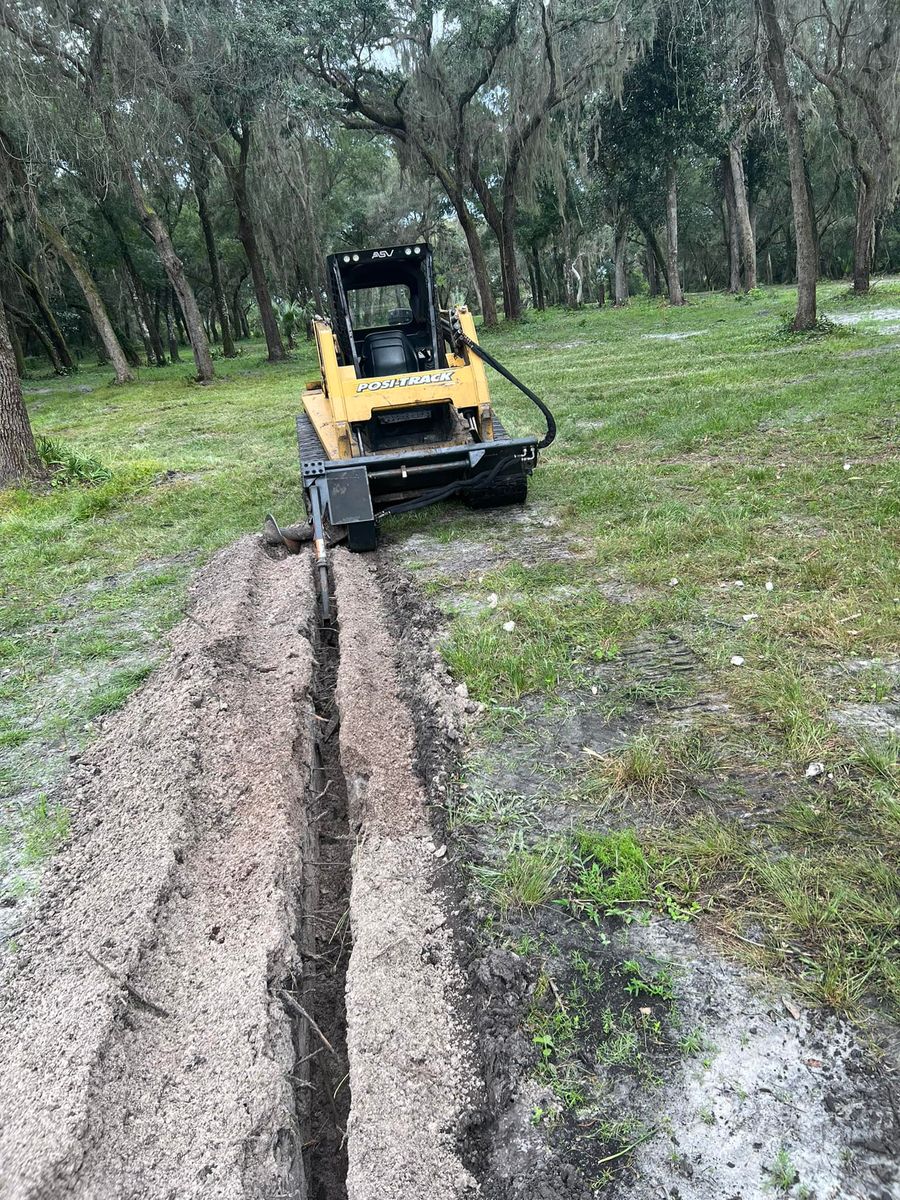 Skid Steer Work for CJ Dirtwork in Crescent City, FL