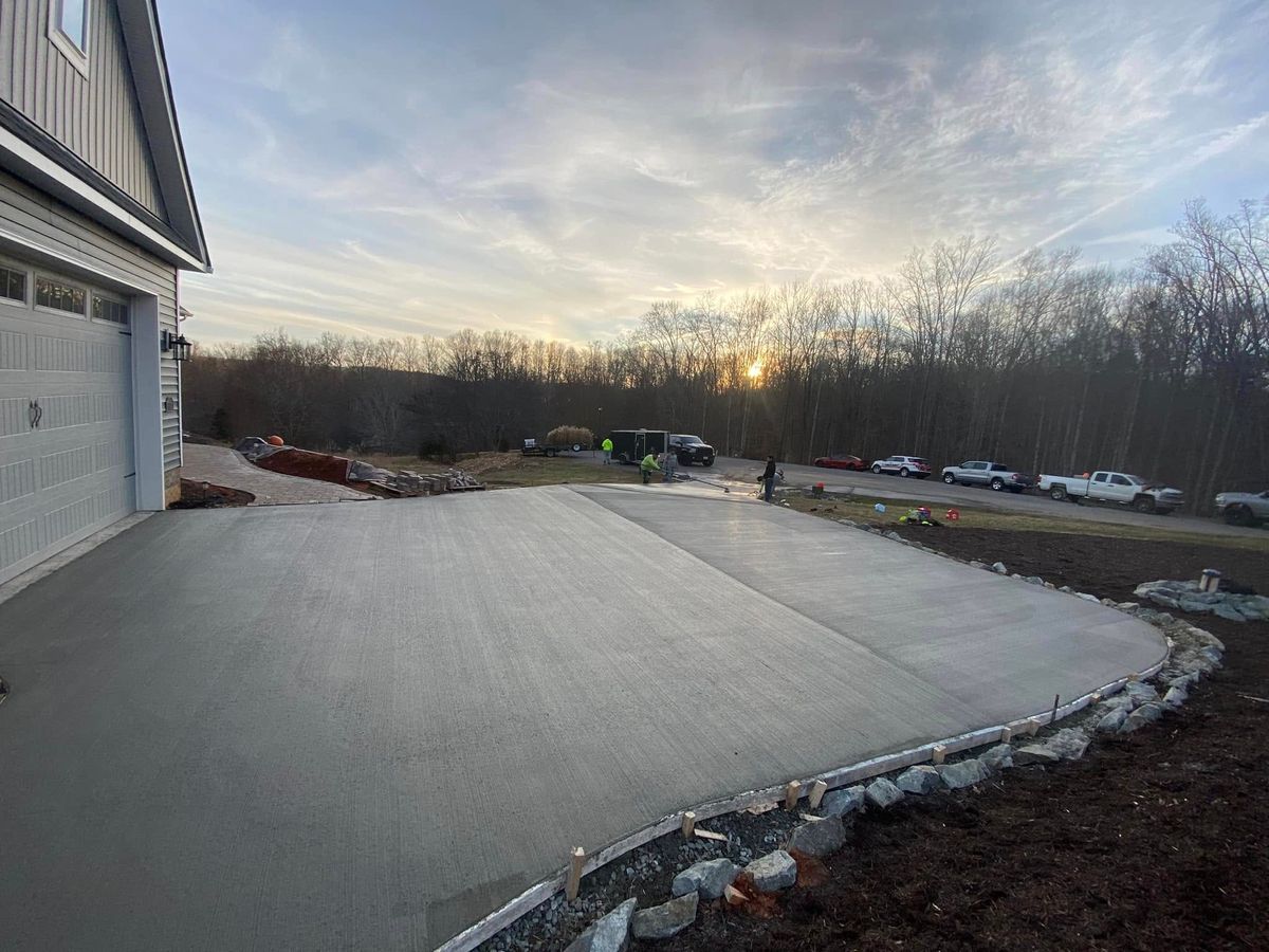 Driveway Construction for MW ProBuild, LTD. in Roanoke, VA