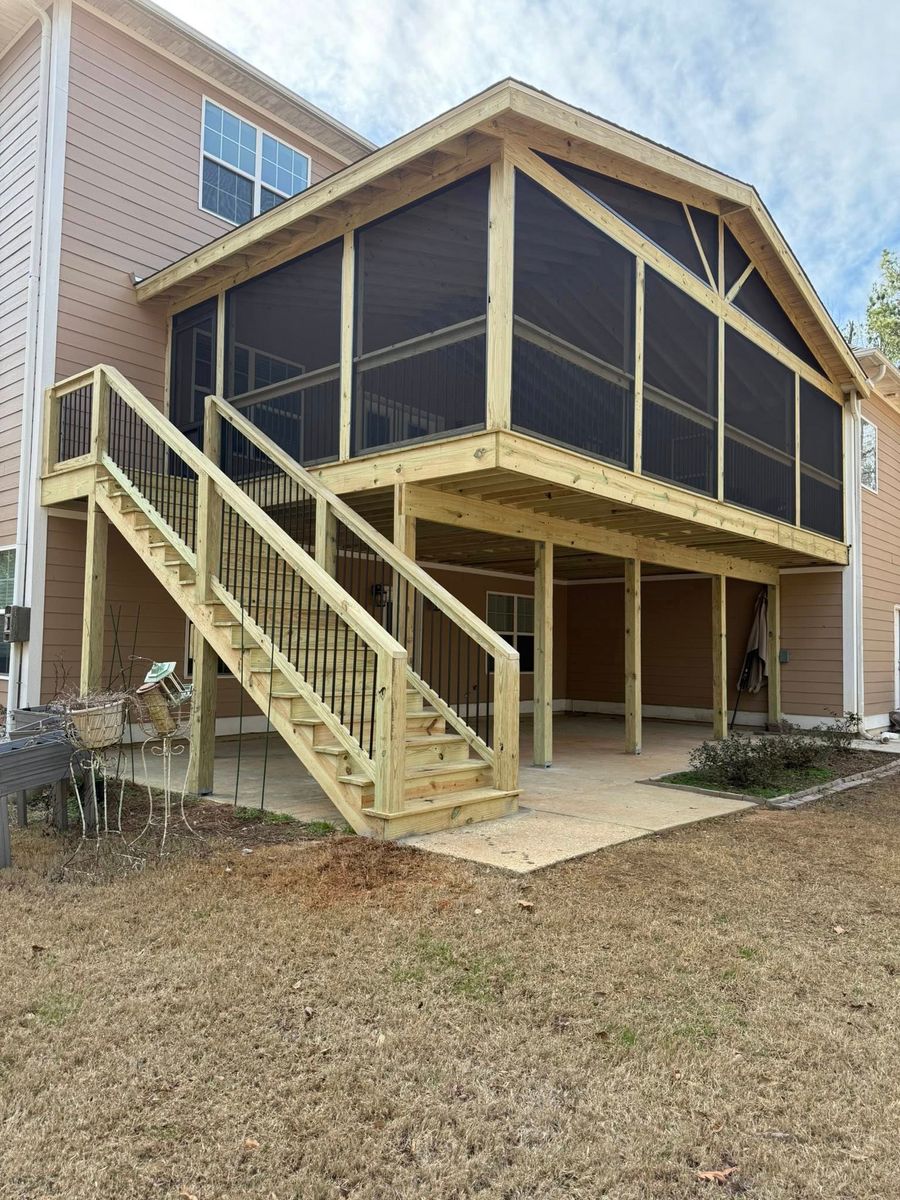 Deck Construction for Elite Home Solutions  LLC in Smiths Station, AL