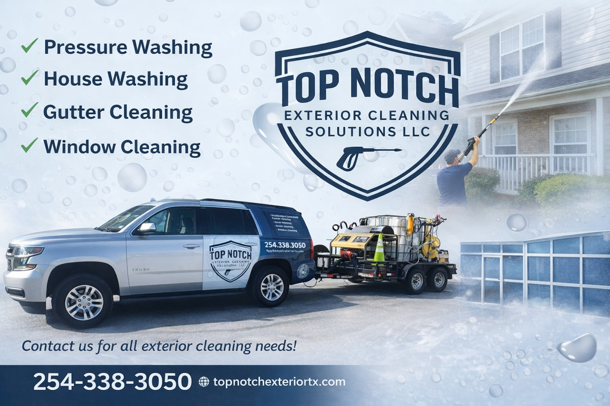 Window Cleaning for Top Notch Exterior Cleaning Solutions in Nolanville, TX