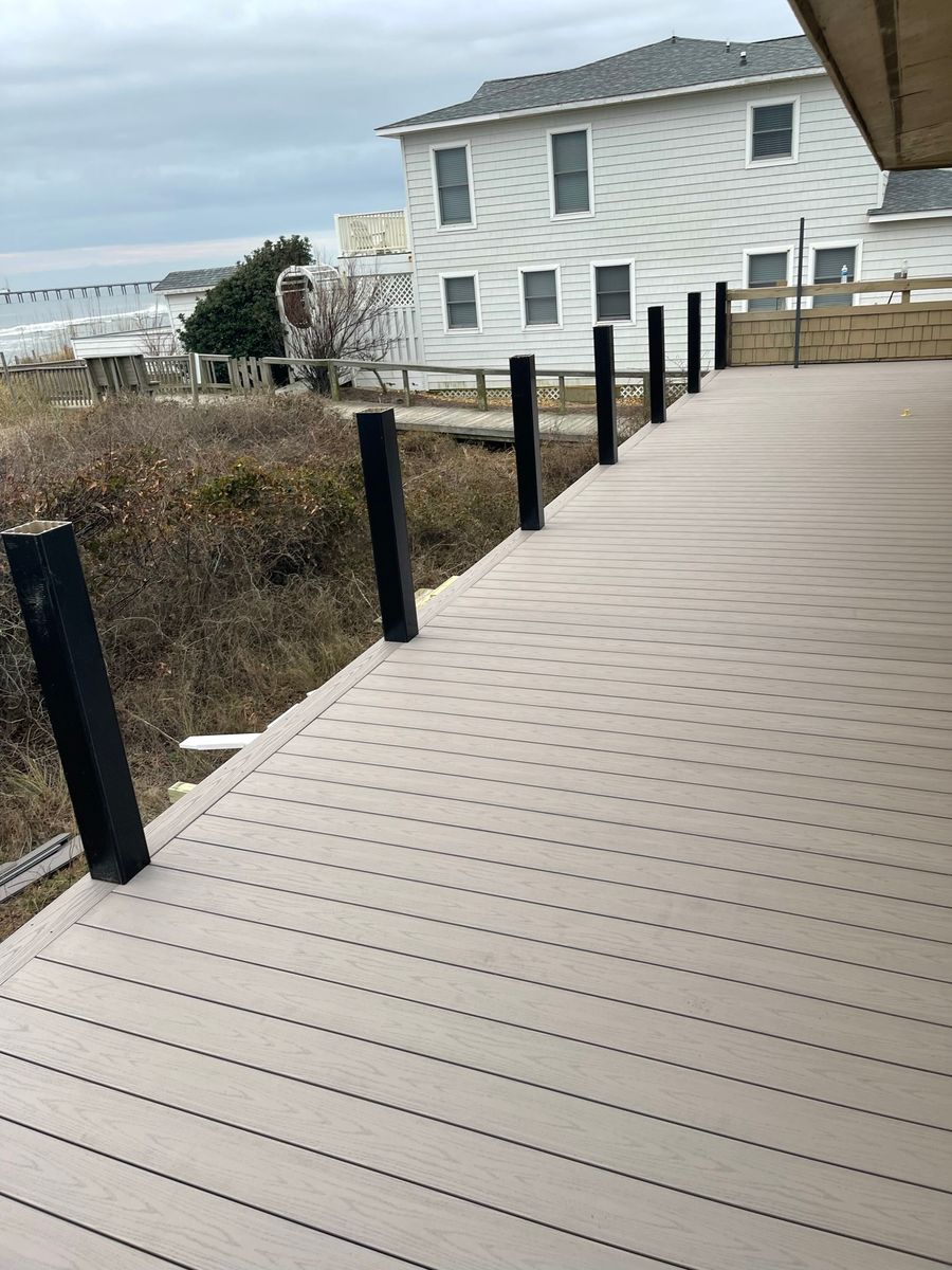 Deck & Patio Installation for Salt Side Construction in The Outer Banks, NC