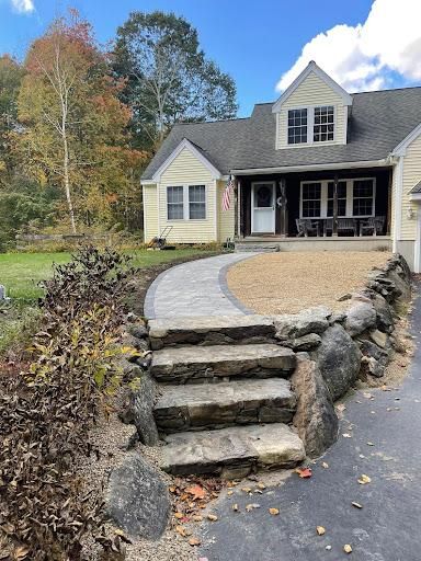 Walkway Installation for Z. Hastings Landscape Construction in Templeton, MA