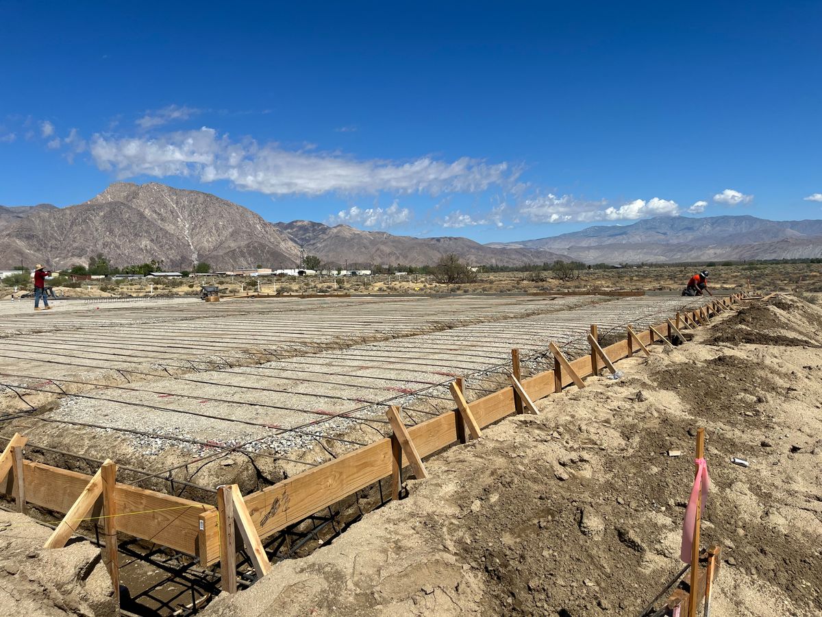 Foundation for The Concrete Guys in Hemet,  CA