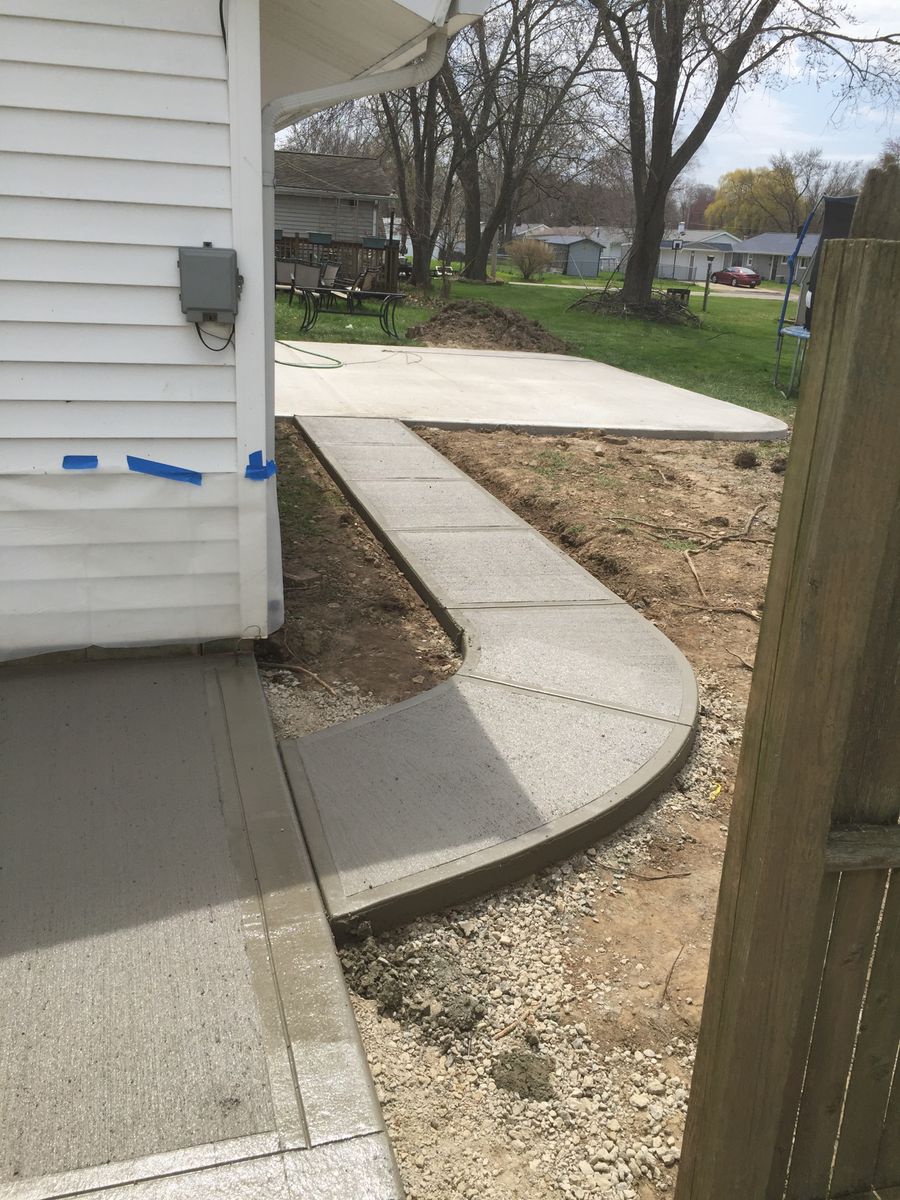 Sidewalk Installation for Lake Erie Companies in Grand River, OH