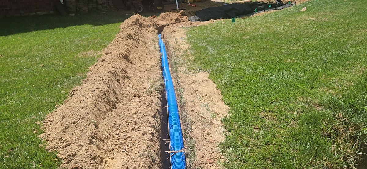 Swale Contruction for Drain My lawn in Monroe, NC