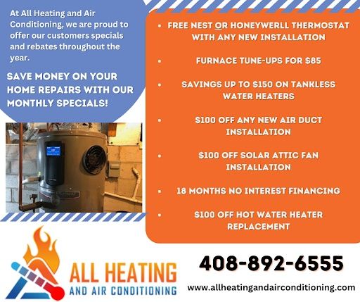 Water Heater Installation and Repair for All HVAC and General Construction in Milpitas, CA