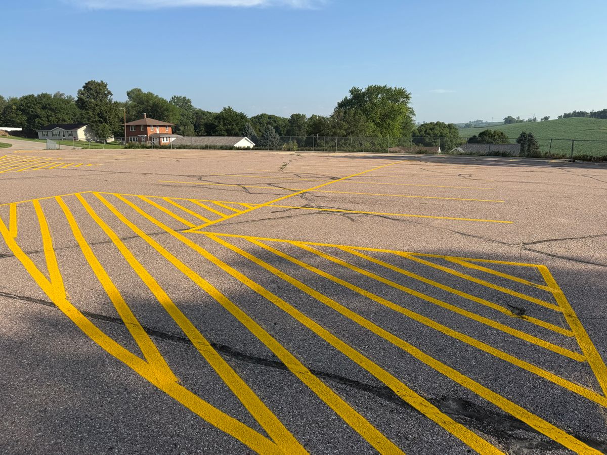 Line Striping for Midwest Line Striping LLC in Spirit Lake, IA